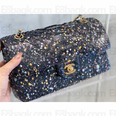 Chanel Python Classic Flap Medium Bag A1112 36