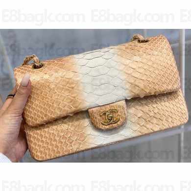 Chanel Python Classic Flap Medium Bag A1112 30