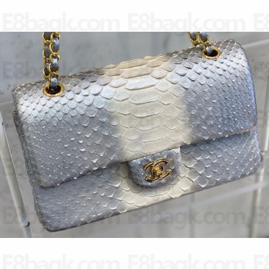 Chanel Python Classic Flap Medium Bag A1112 18