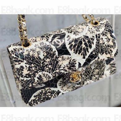 Chanel Python Classic Flap Medium Bag A1112 14