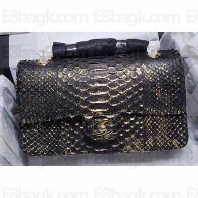 Chanel Python Classic Flap Medium Bag A1112 07