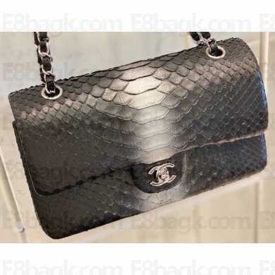 Chanel Python Classic Flap Medium Bag A1112 05