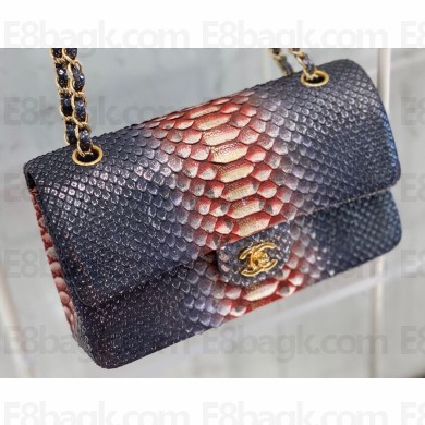 Chanel Python Classic Flap Medium Bag A1112 03