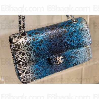 Chanel Python Classic Flap Medium Bag A1112 01