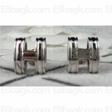 Hermes Pop H Earrings Silver