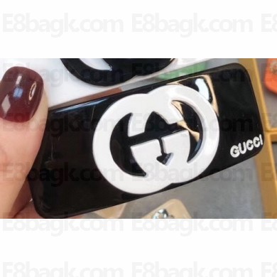 Gucci GG Resin Hair Accessory Black