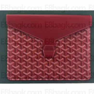 Goyard Camondo 2 Pouch Horizontal Clutch Bag Red