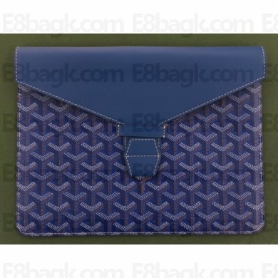 Goyard Camondo 2 Pouch Horizontal Clutch Bag Blue