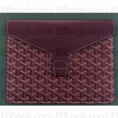 Goyard Camondo 2 Pouch Horizontal Clutch Bag Burgundy