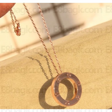 Cartier Love necklace Pink Gold