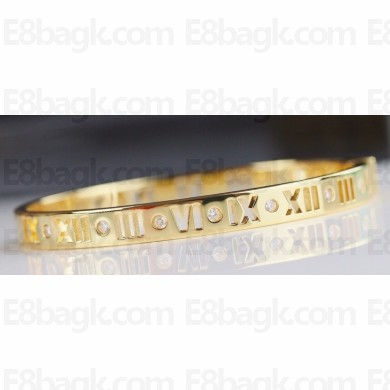 Cartier Love Roman Numerals Bracelet Yellow Gold
