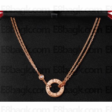 Cartier Love necklace with 1 Diamond Pink Gold