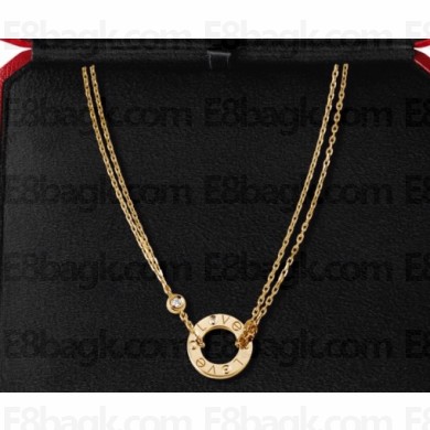 Cartier Love necklace with 1 Diamond Yellow Gold