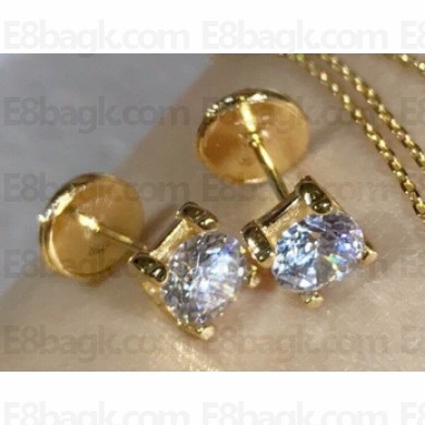 Cartier C de Earrings Yellow Gold