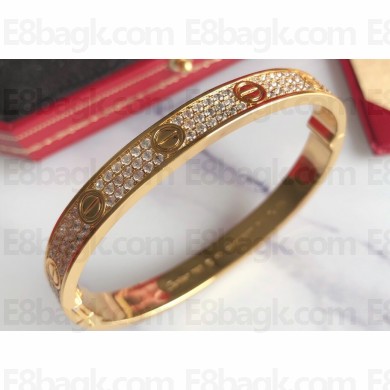 Cartier Love Bracelet diamond-paved Yellow Gold