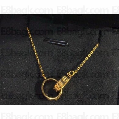 Cartier Dicyclic Love necklace Yellow Gold