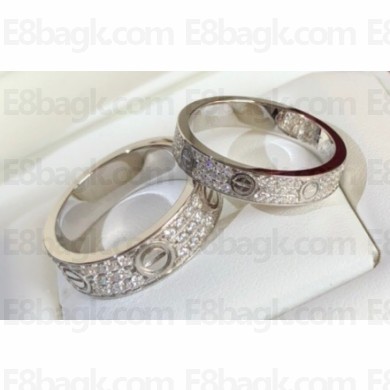 Cartier Love Ring diamond-paved White Gold