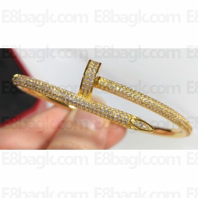 Cartier juste un clou Bracelet diamond-paved Yellow Gold