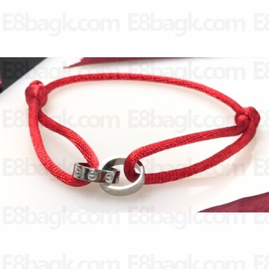 Cartier Red Love Bracelet White Gold