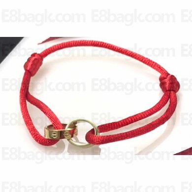 Cartier Red Love Bracelet Yellow Gold