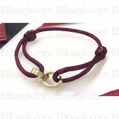 Cartier Burgundy Love Bracelet Yellow Gold