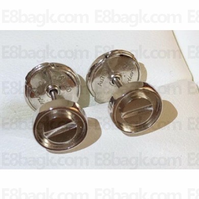 Cartier Love Earrings Mini White Gold