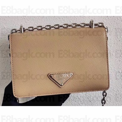 Prada Saffiano Leather Mini Bag 1BD032 Nude 2020