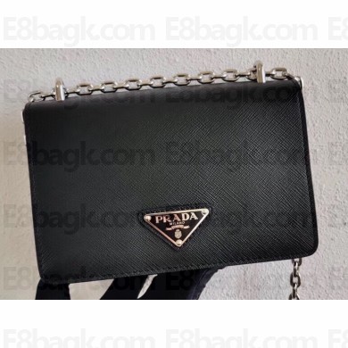 Prada Saffiano Leather Mini Bag 1BD032 Black 2020