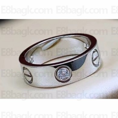 Cartier Love Ring with 1 Diamond White Gold