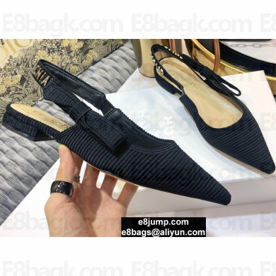 Dior J'Adior x Chiara Ferragni Slingback Ballet Flats Black 2020