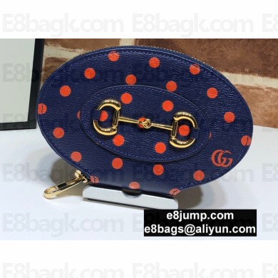 Gucci Horsebit 1955 Oval Coin Case 622040 Polka Dot 2020