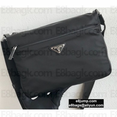 Prada Nylon Shoulder Bag 1BC421 Black 2020