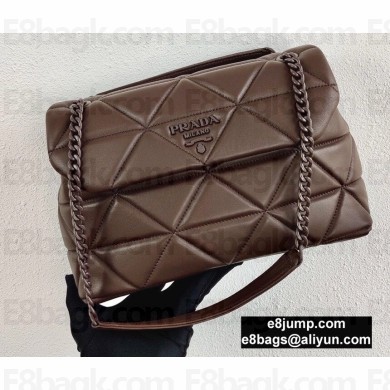 Prada Large Nappa Leather Spectrum Bag 1BD231 Coffee 2020