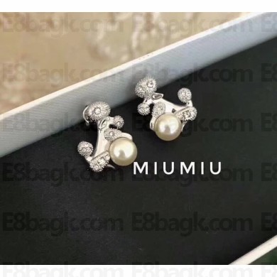 Miumiu Dog Stud Earrings 05 2018