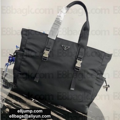Prada Re-Nylon Tote Bag 2VG042 Black