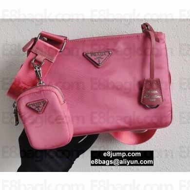 Prada Nylon Re-Edition 2000 Shoulder Bag 1BH046 Pink 2020