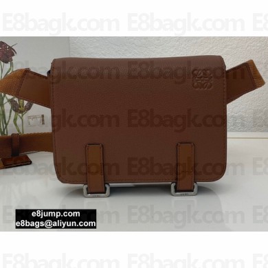 Loewe Military Bumbag Bag in Soft Grained Calfskin Brown 2020