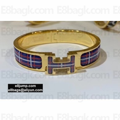 Hermes Clic H Narrow Bracelet in Printed Enamel 03