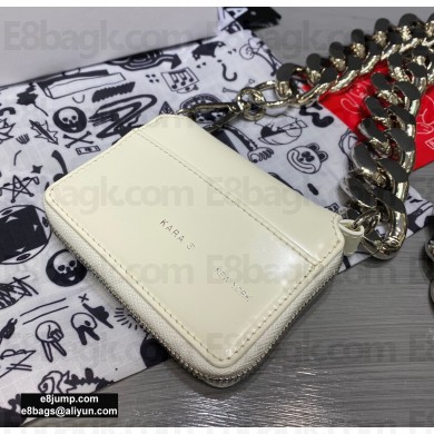 Kara Oversized Chain Mini Bag White