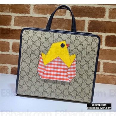 Gucci Children's GG Tote Bag with Chick 606192