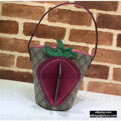 Gucci Children's GG 3-D Strawberry Bucket Bag 630591