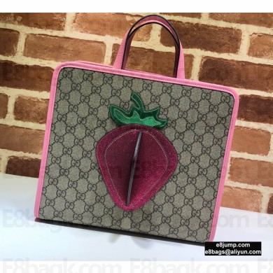Gucci Children's GG 3-D Strawberry Tote Bag 630589