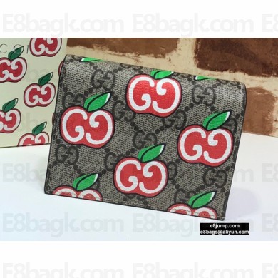 Gucci Card Case Wallet 624641 GG Apple Print 2020