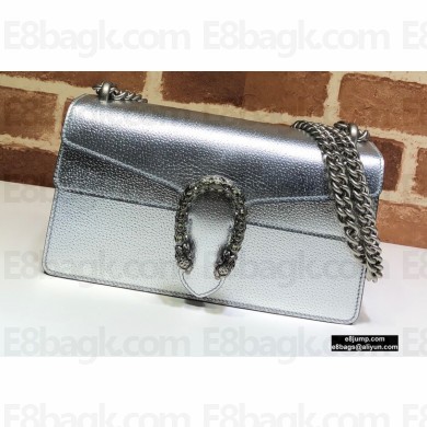 Gucci Dionysus Small Shoulder Bag 499623 Leather Silver 2020