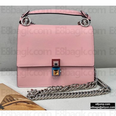 Fendi Leather Kan I Mini Bag Pink