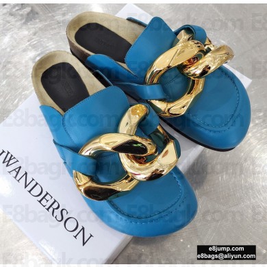 JW Anderson Chain Loafer Mules Blue