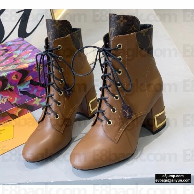 Louis Vuitton Heel 6.5cm Bliss Ankle Boots Laces Brown 2020