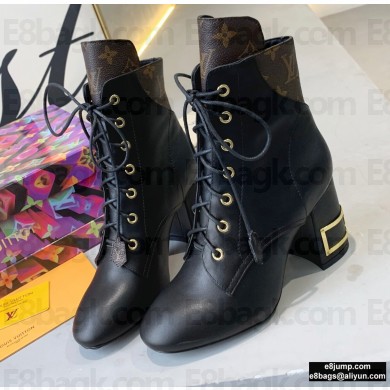 Louis Vuitton Heel 6.5cm Bliss Ankle Boots Laces Black 2020