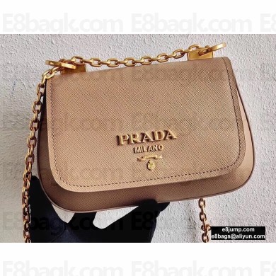 Prada Saffiano Leather Shoulder Bag 1BD275 Beige 2020