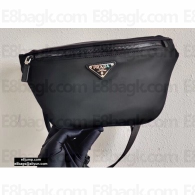 Prada Re-Nylon and Saffiano Leather Belt Bag 2VL033 Black 2020